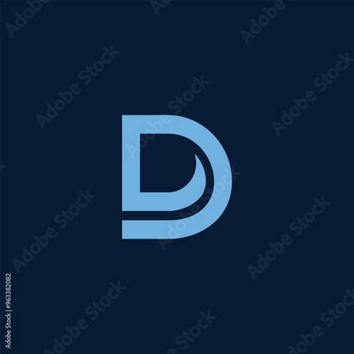 Letter D Logo Vector Template Abstract Monogram Symbol