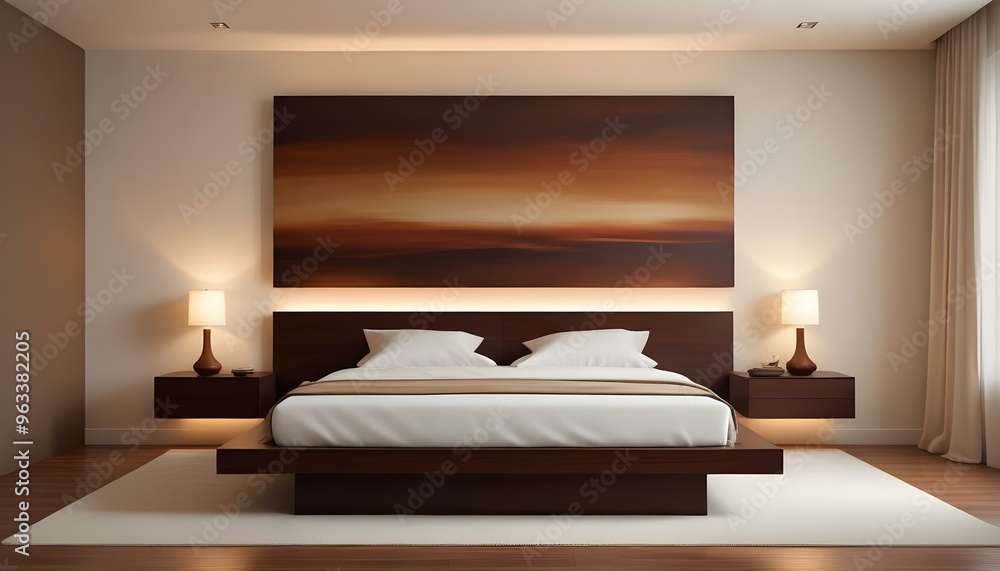Photo interior modern design room 3d illustration Photo interior modern design room 3d illustration