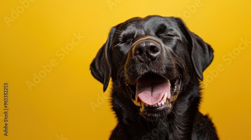 The Happy Black Labrador photo