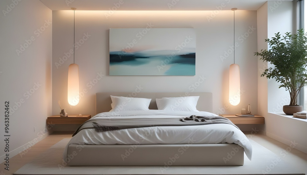 Photo interior modern design room 3d illustration Photo interior modern design room 3d illustration