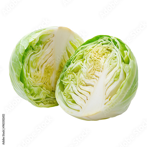 Fotografía cabbage isolated on white background