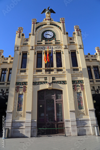 Railway station in Valencia, Spain