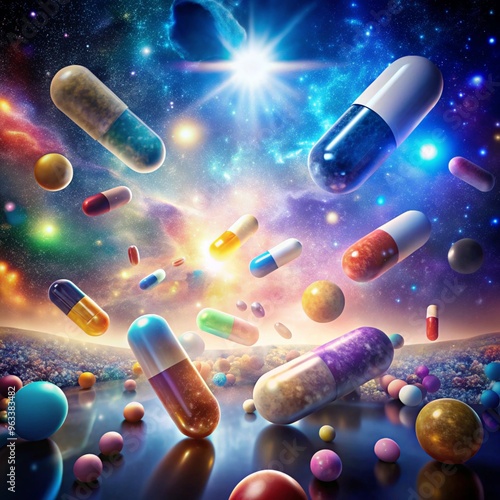 Detailed Images of Pills and Tablets