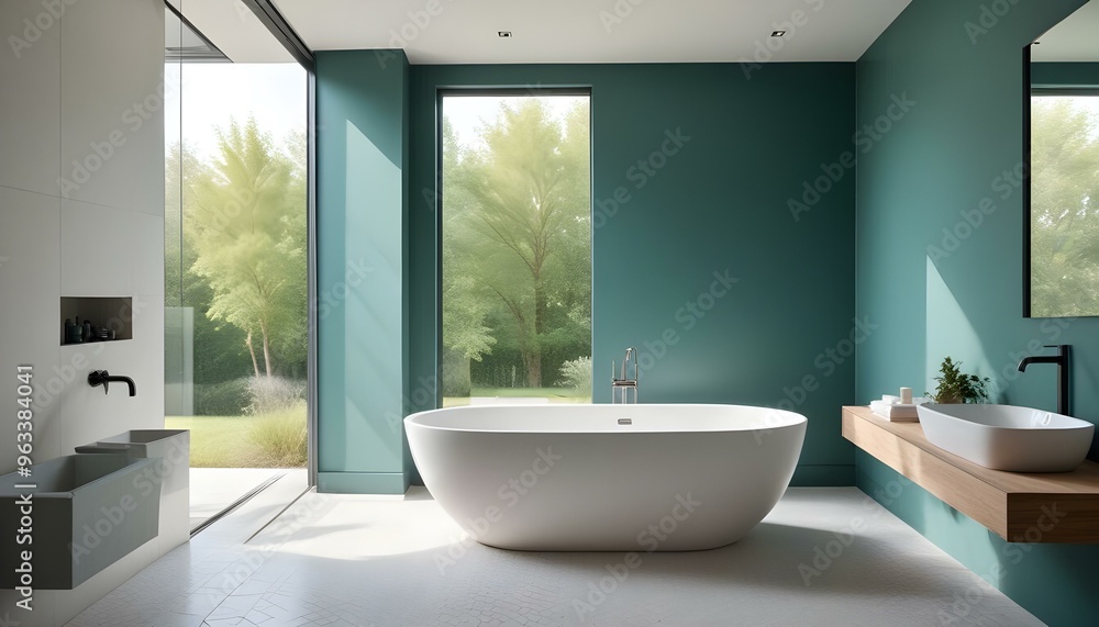 Photo interior modern design room 3d illustration Photo interior modern design room 3d illustration