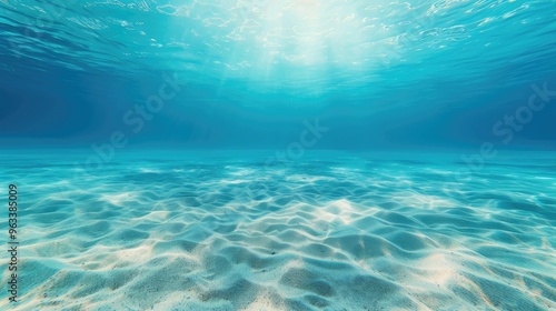 Wallpaper Mural Blue Ocean Background with Sandy Seafloor Torontodigital.ca