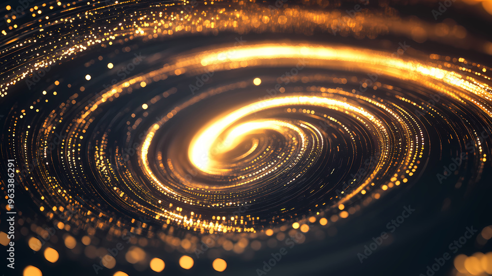 Flowing energy in glowing vortex