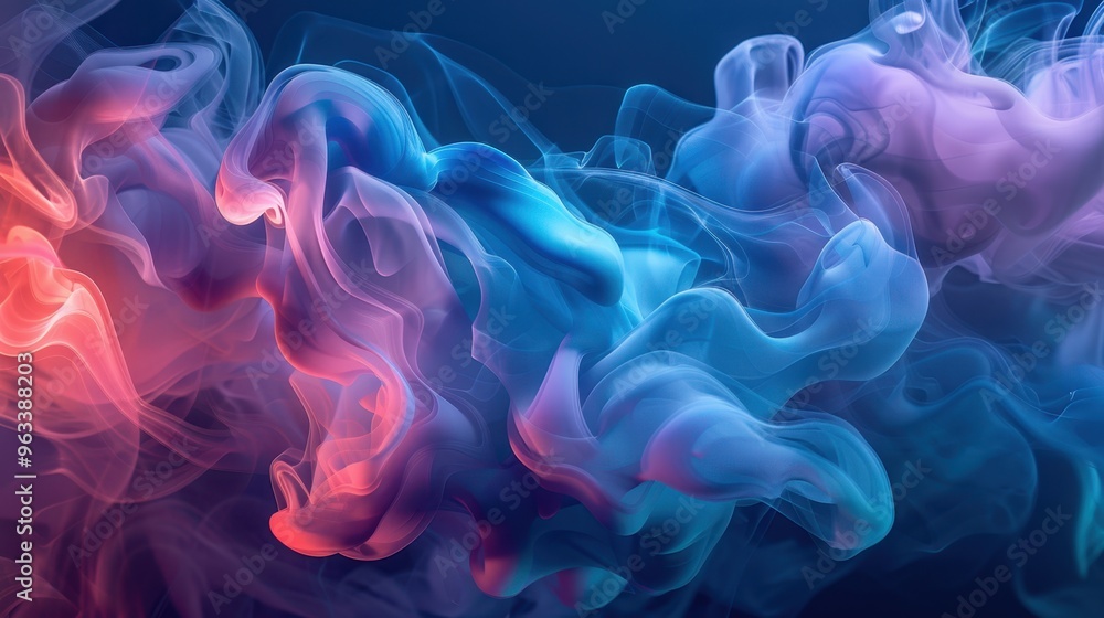 The Colorful Abstract Smoke Design The Colorful Abstract Smoke Design