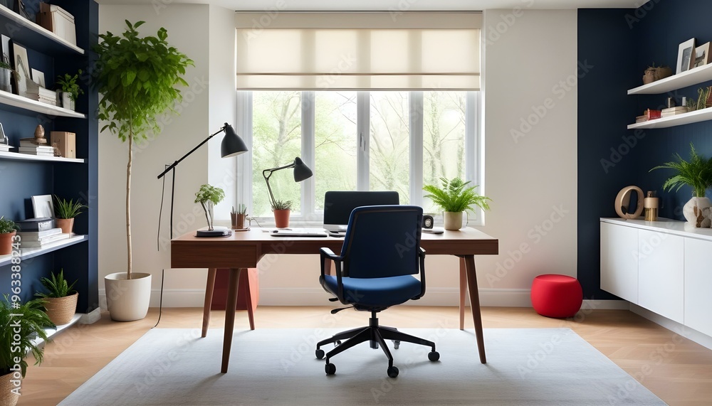 Fototapeta premium Photo interior modern design room 3d illustration