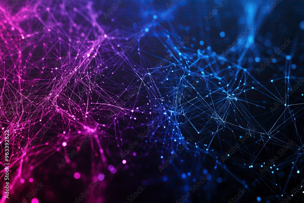Abstract digital web of interconnected points and lines. Modern sophisticated background design for banners and posters.generative ai Abstract digital web of interconnected points and lines. Modern sophisticated background design for banners and posters.generative ai