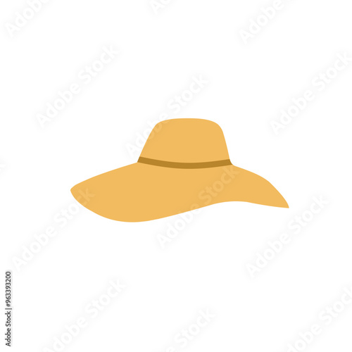 straw hat vector