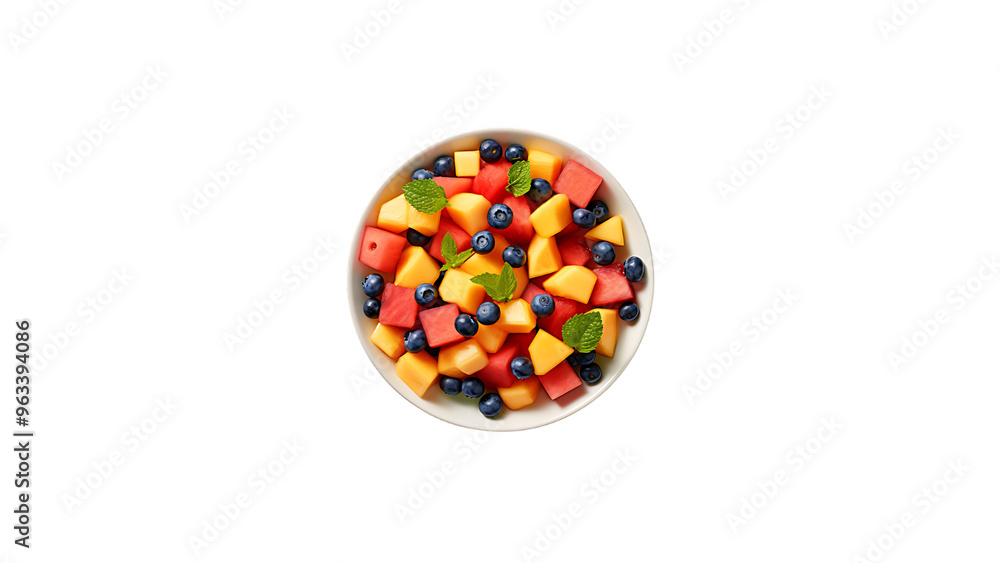 A colorful fruit salad featuring fresh strawberries, kiwi, and blueberries A colorful fruit salad featuring fresh strawberries, kiwi, and blueberries