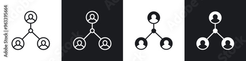 Stakeholders icon in filled and stroke