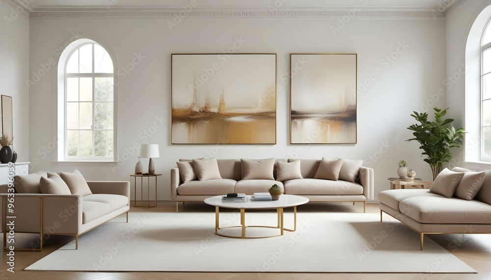 Photo interior modern design room 3d illustration Photo interior modern design room 3d illustration