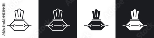 Wipes pack icon in filled and stroke