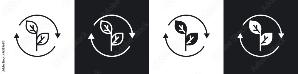 Alternative energy icon in filled and stroke Alternative energy icon in filled and stroke