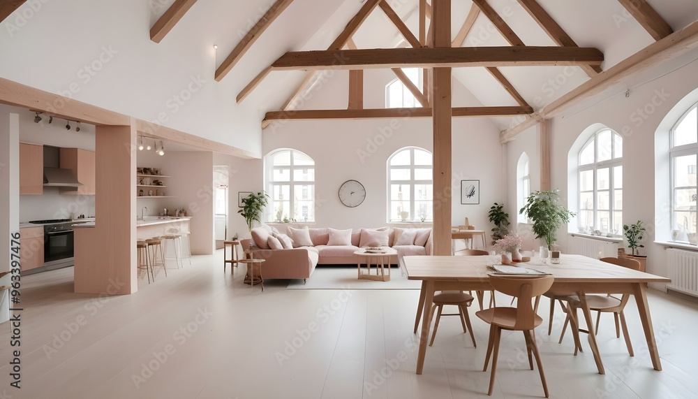 Photo interior modern design room 3d illustration Photo interior modern design room 3d illustration