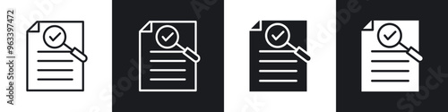Compliance icon in filled and stroke