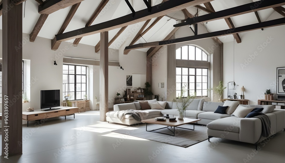 Photo interior modern design room 3d illustration Photo interior modern design room 3d illustration