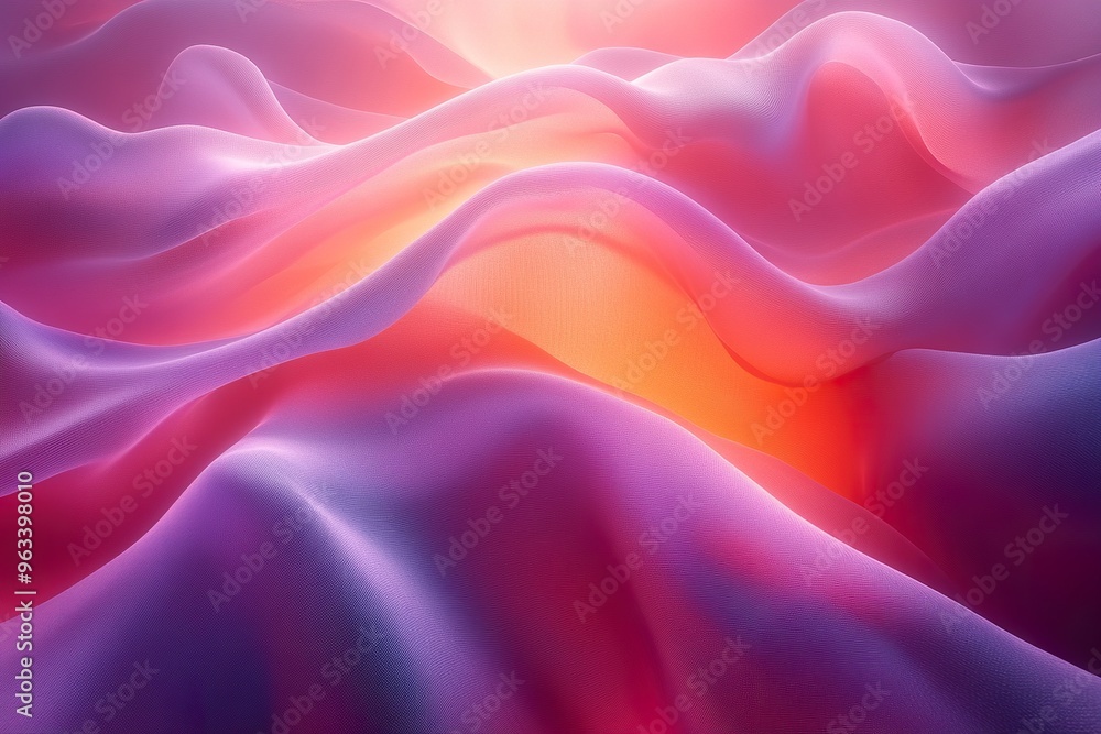 Fototapeta premium An abstract design of flowing harmonious shapes and colors symbolizing emotional balance and tranquility
