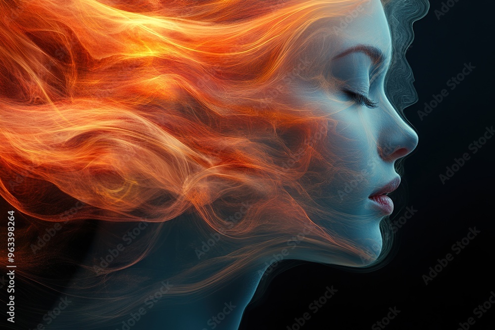 An abstract image of blending colors and textures representing the depth and fluidity of emotions An abstract image of blending colors and textures representing the depth and fluidity of emotions
