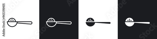 Full spoon icon in filled and stroke