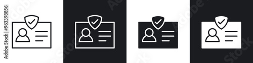 KYC icon in filled and stroke