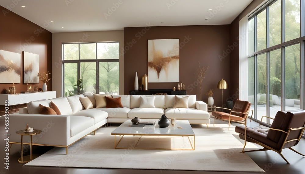 Photo interior modern design room 3d illustration Photo interior modern design room 3d illustration