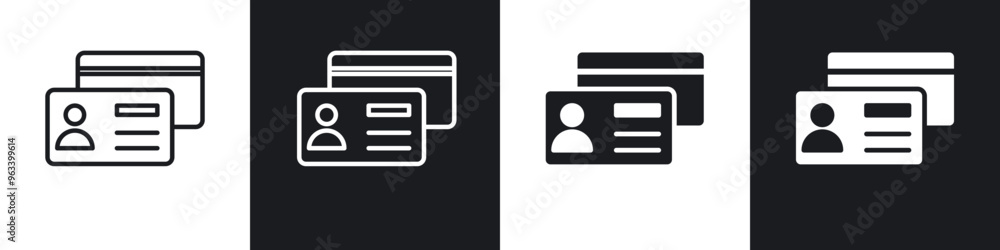 Personal documents icon in filled and stroke Personal documents icon in filled and stroke
