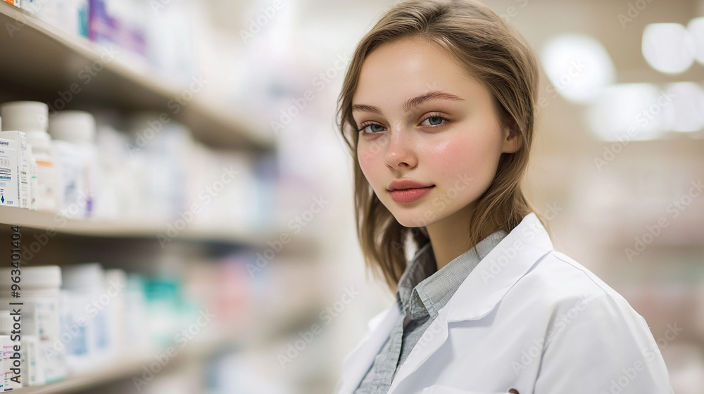 A Female Doctor Standing In a Hospital Pharmacy Background
A Female Doctor Standing In a Hospital Pharmacy Background