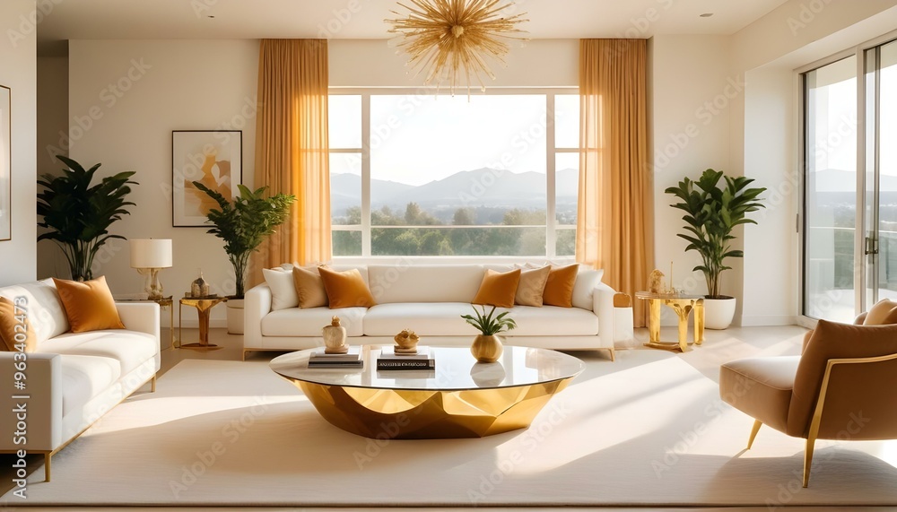 Photo interior modern design room 3d illustration Photo interior modern design room 3d illustration