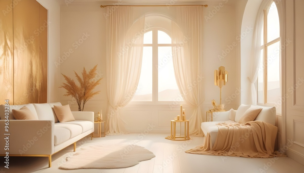 Photo interior modern design room 3d illustration Photo interior modern design room 3d illustration