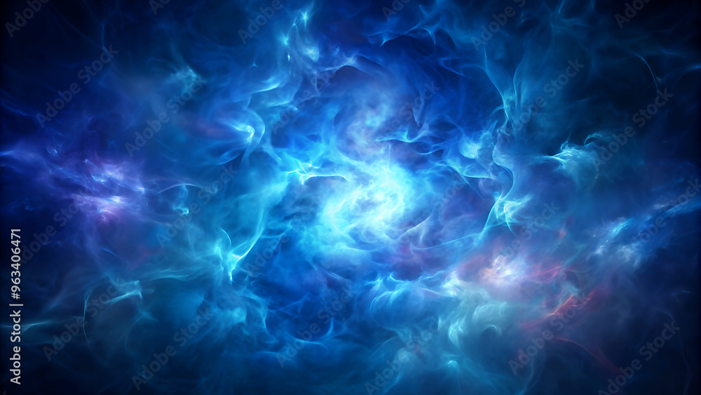 Blue smoke on dark background Blue smoke on dark background