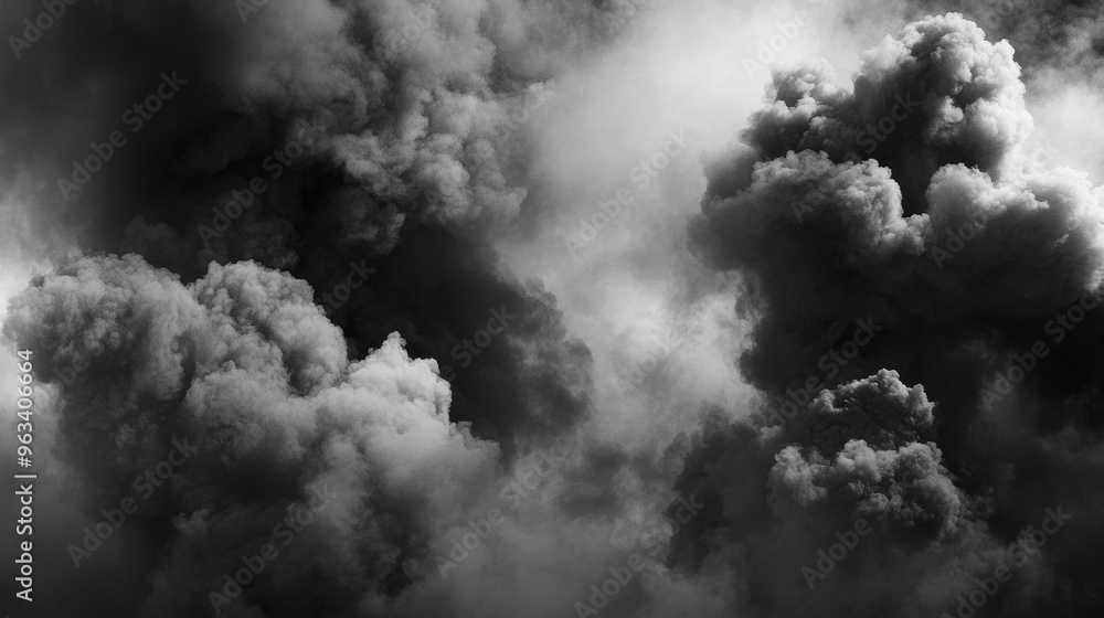 Dark and dramatic clouds formation in the Dark and dramatic clouds formation in the