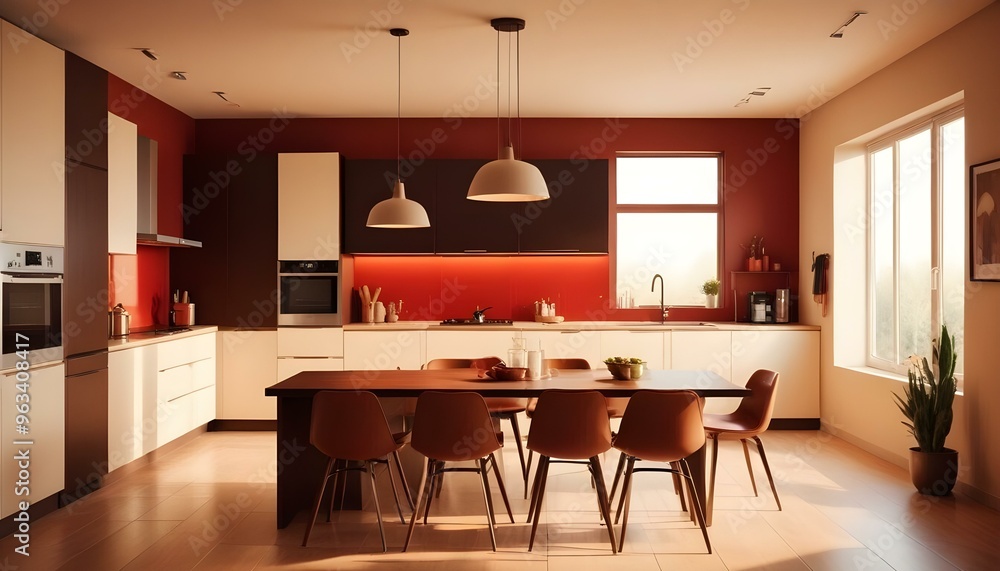 Photo interior modern design room 3d illustration Photo interior modern design room 3d illustration