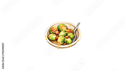 A serving of quinoa salad with roasted vegetables and a lemon vinaigrette