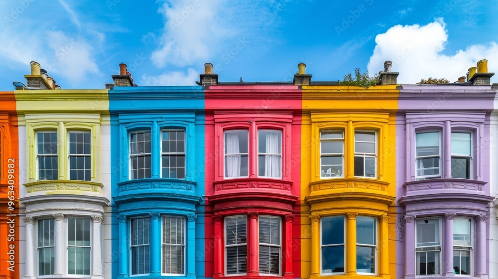 Fototapeta premium colored houses