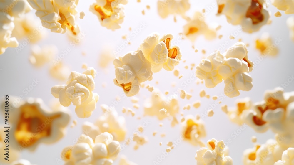Fototapeta premium The Floating Popcorn Explosion