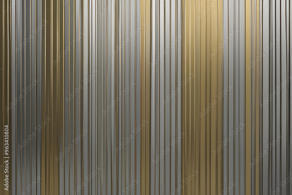 Obraz premium Thin Metallic Stripes Wall Background in Soft Gold and Silver for a Sophisticated and Elegant Design