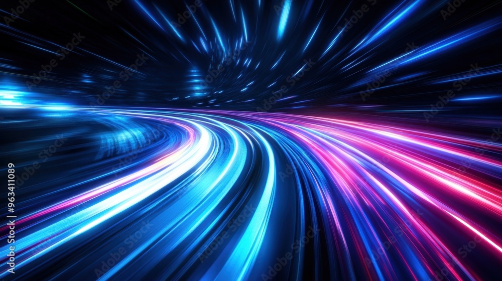 Speeding lights and dynamic stripes streaking across a dark, futuristic background, symbolizing motion and energy. Speeding lights and dynamic stripes streaking across a dark, futuristic background, symbolizing motion and energy.