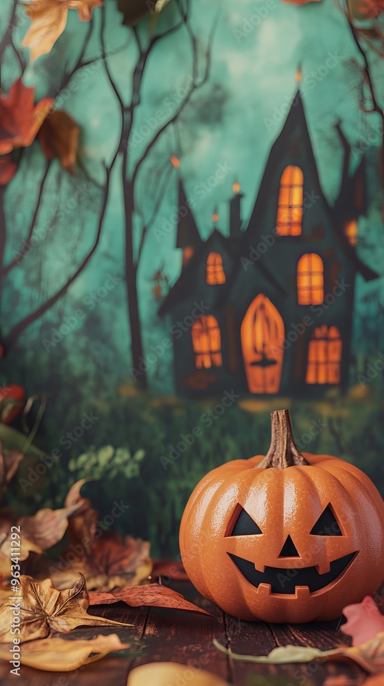 Halloween concept card design Halloween concept card design