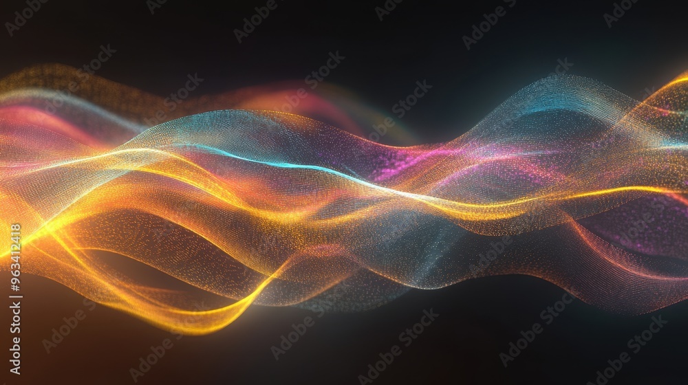 Data Flow: Vibrant Abstract Background of Interconnected Waves Symbolizing the Speed and Complexity of Internet Networks Data Flow: Vibrant Abstract Background of Interconnected Waves Symbolizing the Speed and Complexity of Internet Networks