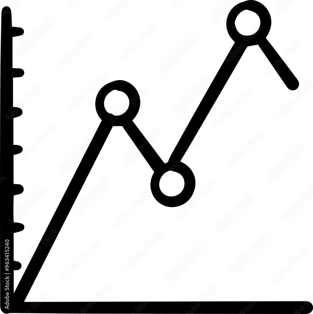 statistic data graph chart outline icon statistic data graph chart outline icon