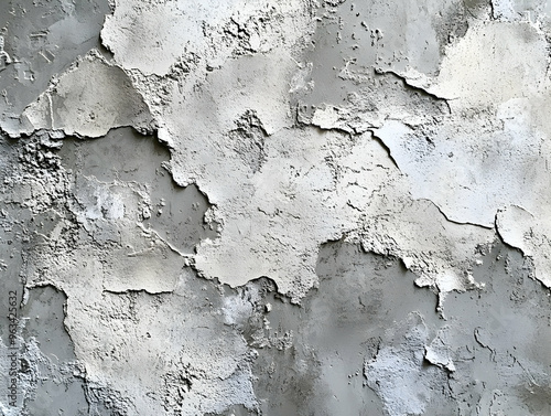 Textured Concrete Wall Background - Grey and White