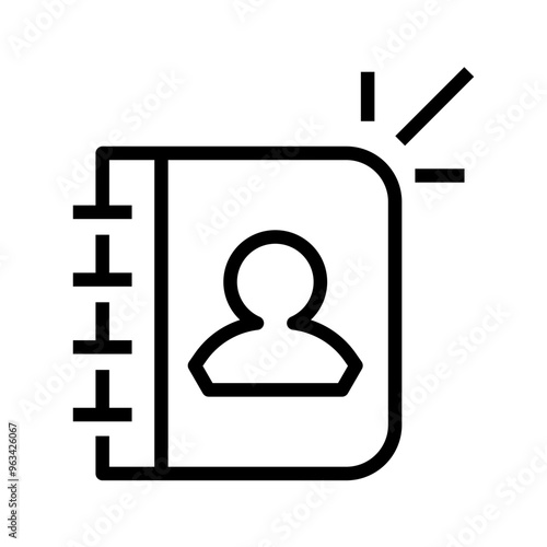 contact address book with user icon