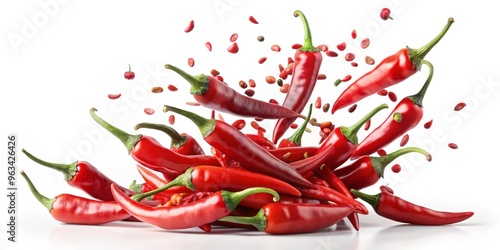 Red Hot Chili Peppers Explosion, Food Photography, Spicy, Chili Peppers, photo