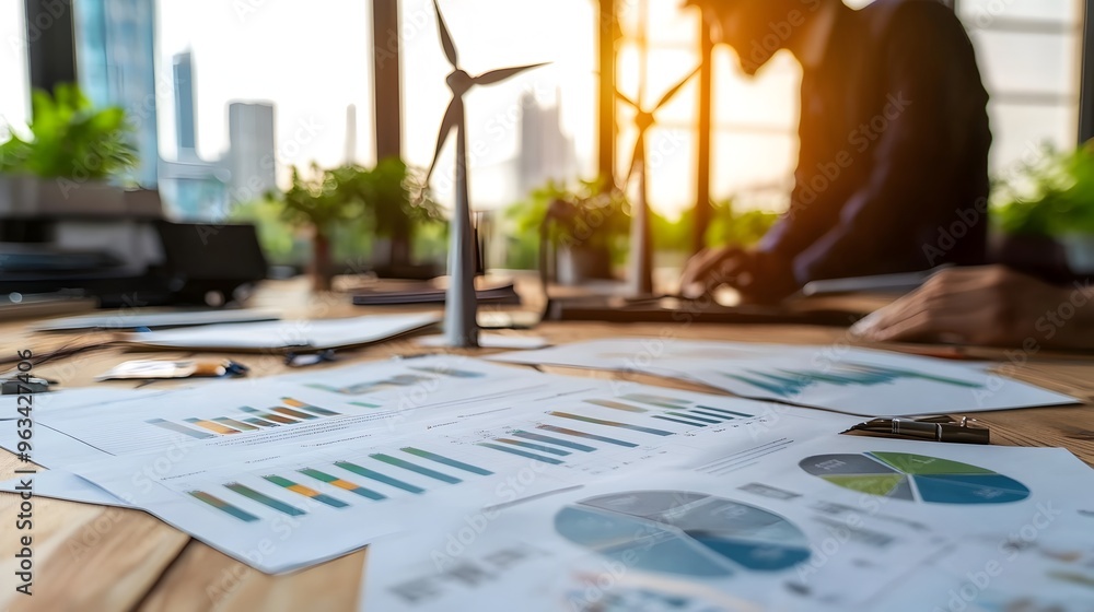 A Paper Chart Showcasing a Company s ESG Goals and Sustainability Commitments A Paper Chart Showcasing a Company s ESG Goals and Sustainability Commitments