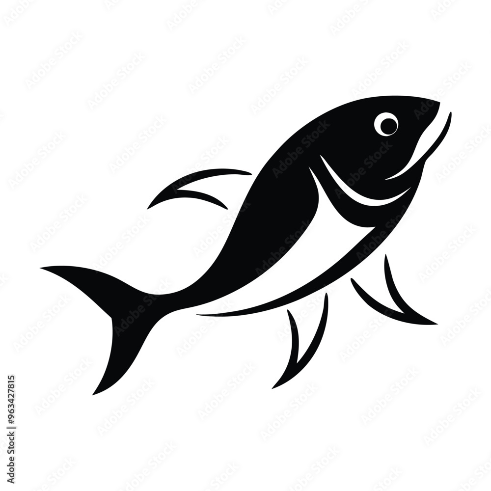 Naklejka premium Fish vector design. Ai generated
