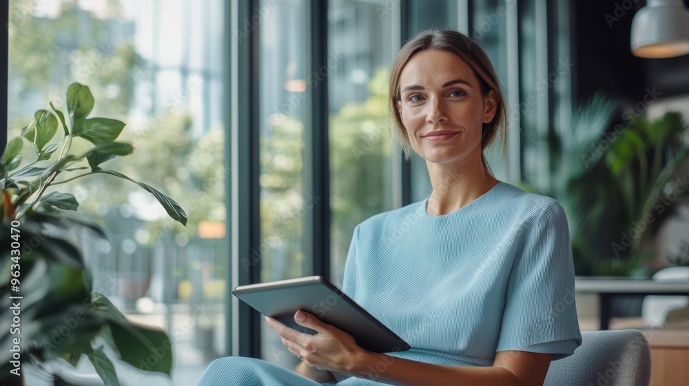 The Woman with a Tablet The Woman with a Tablet