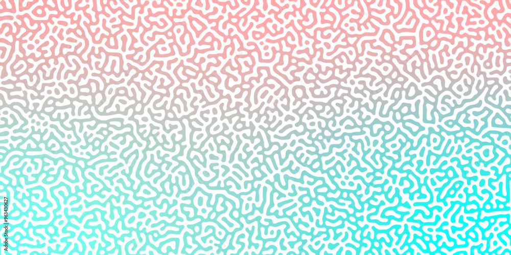 Turing reaction diffusion monochrome seamless pattern with chaotic motion. Abstract Turing organic wallpaper with background. Abstract diffusion pattern with chaotic shapes. Vector illustration Turing reaction diffusion monochrome seamless pattern with chaotic motion. Abstract Turing organic wallpaper with background. Abstract diffusion pattern with chaotic shapes. Vector illustration