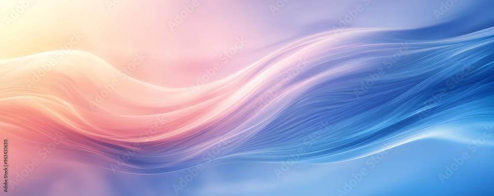 Abstract Background with Flowing Blue and Pink Waves Abstract Background with Flowing Blue and Pink Waves